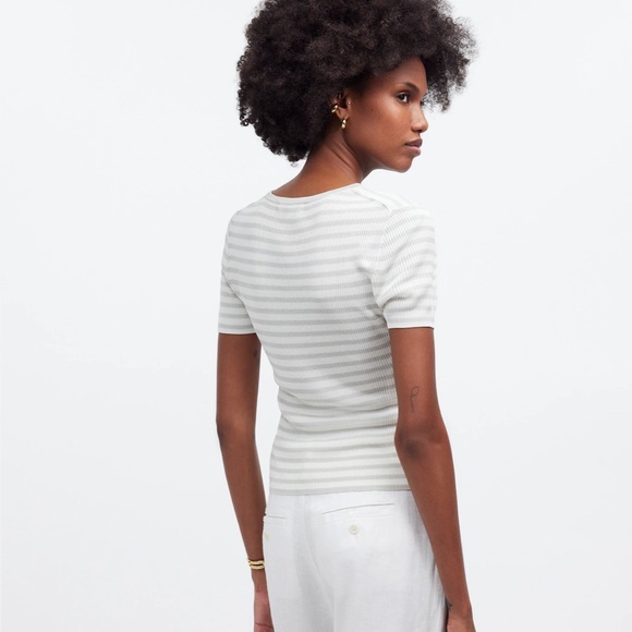 NWT Madewell Micro-Rib Sweater Tee - Picture 3 of 4